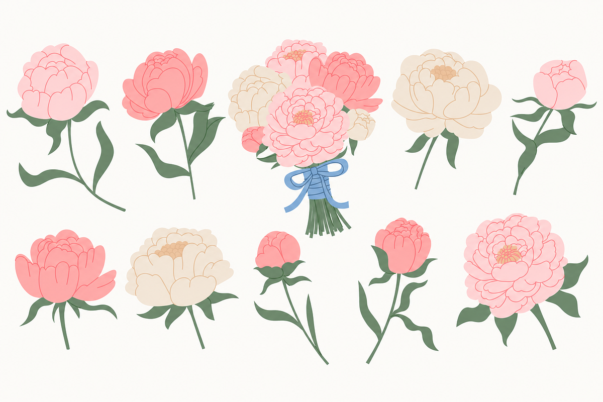 Flowers Clipart Bundle, a Decorative Illustration by Anna Studio (Photo 11 of 12)
