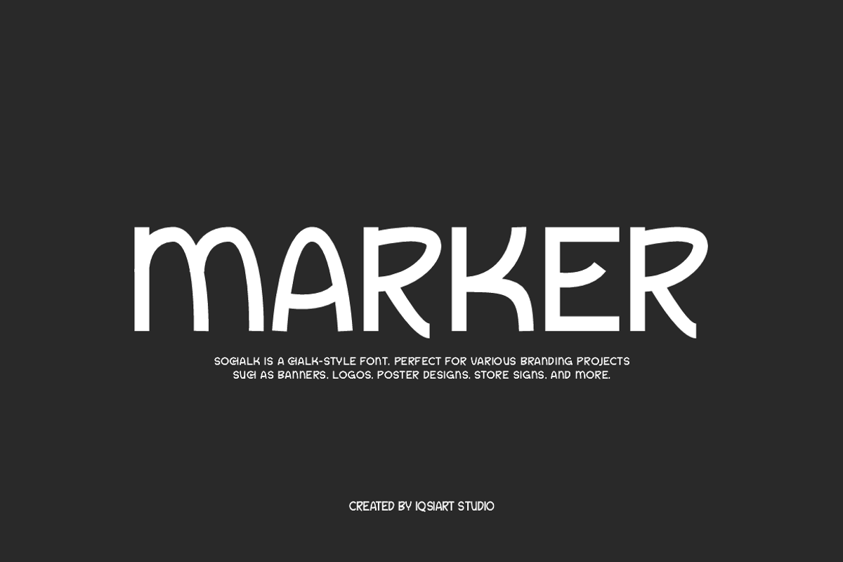 Sochalk - Playful Font, a Sans Serif Font by Iqsiart Studio (Photo 2 of 8)