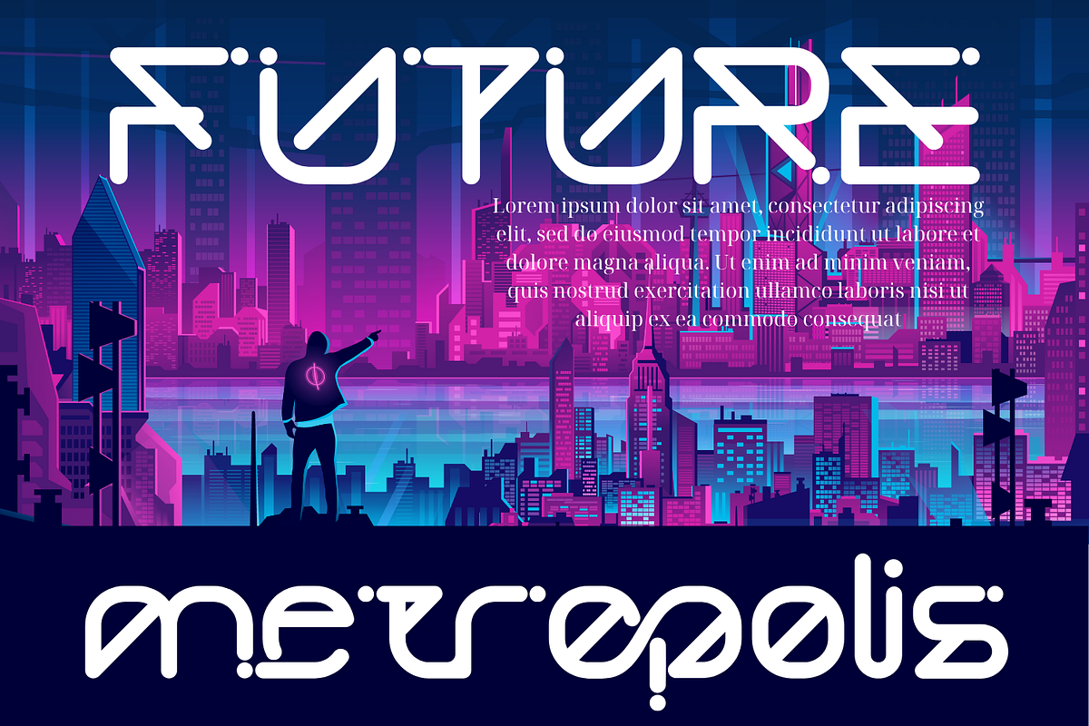 Balanced Buildings - Futuristic Font, a Sans Serif Font by 177Studio (Photo 2 of 8)