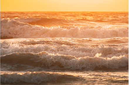 Sea water surface at sunset. Natural, a Nature Photo by Our Amazing World