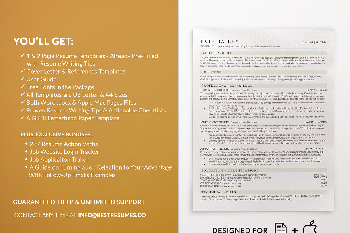 Creative ATS Resume Template Pages, a Resume Template by BestResumes.Co (Photo 9 of 10)