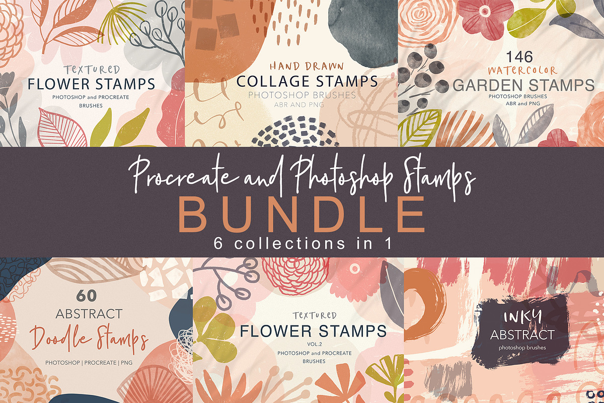 Procreate & PS Stamps Bundle, a Brush Add-On by Sweet Fig (Photo 1 of 13)
