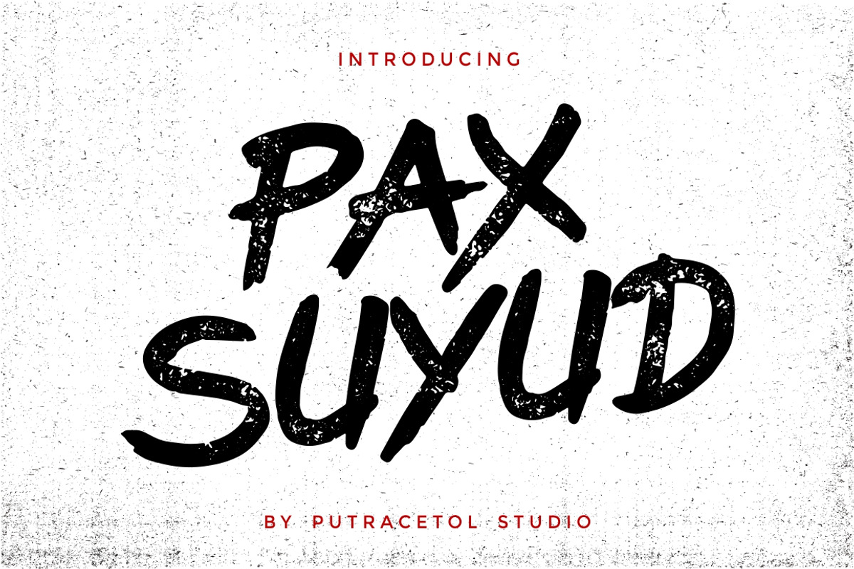 Pax Suyud - Brush + Rough Font
