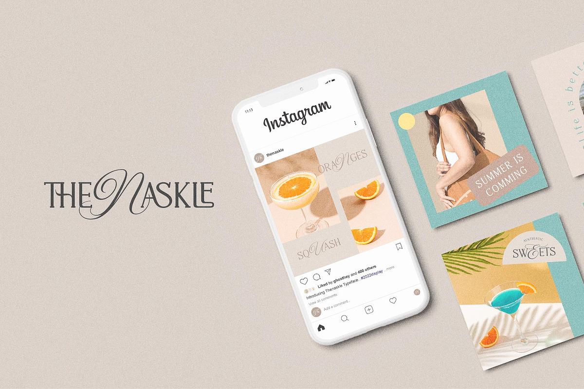 Thenaskle typeface, a Serif Font by alit design (Photo 14 of 16)