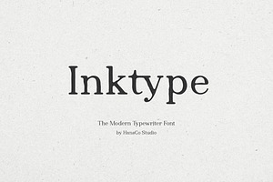 Inktype Font, a Serif Font by Burhan Afif