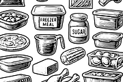 Vintage Meal Prep & Freezer Icons, an Object Graphic by RT Studio (Thumbnail 3 of 3)