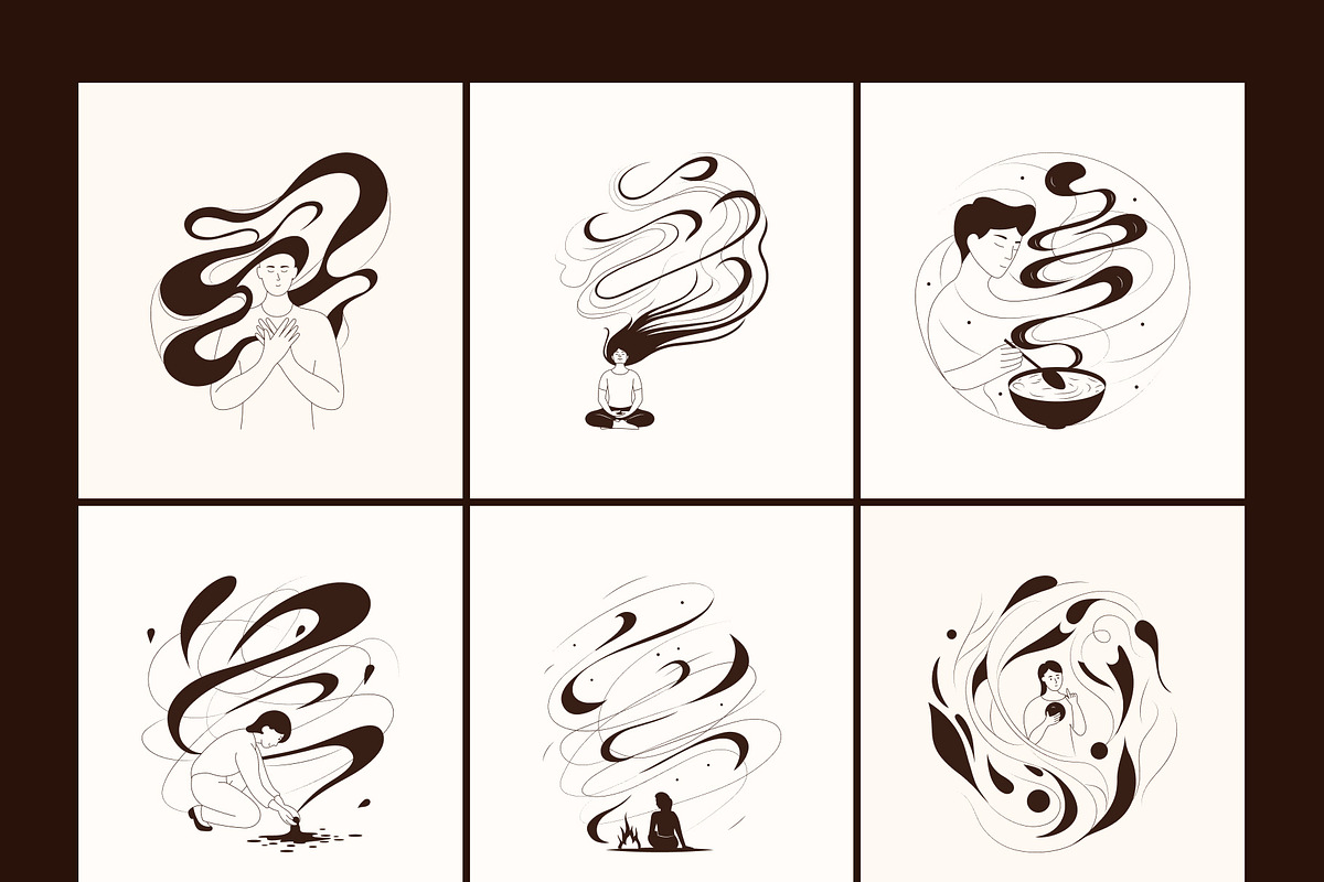 150 Mindfulness Illustration, a Person Illustration by Prosymbols (Photo 11 of 13)