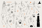 Halloween Party. Dancing Skeletons, an Object Graphic by AnMark (Thumbnail 2 of 5)
