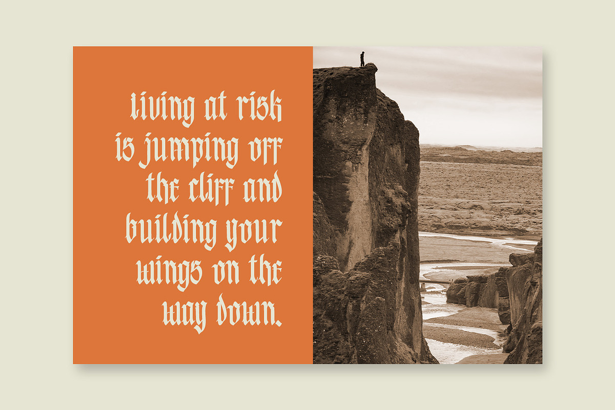 Blacktones, a Blackletter Font by Vintage Division (Photo 3 of 10)