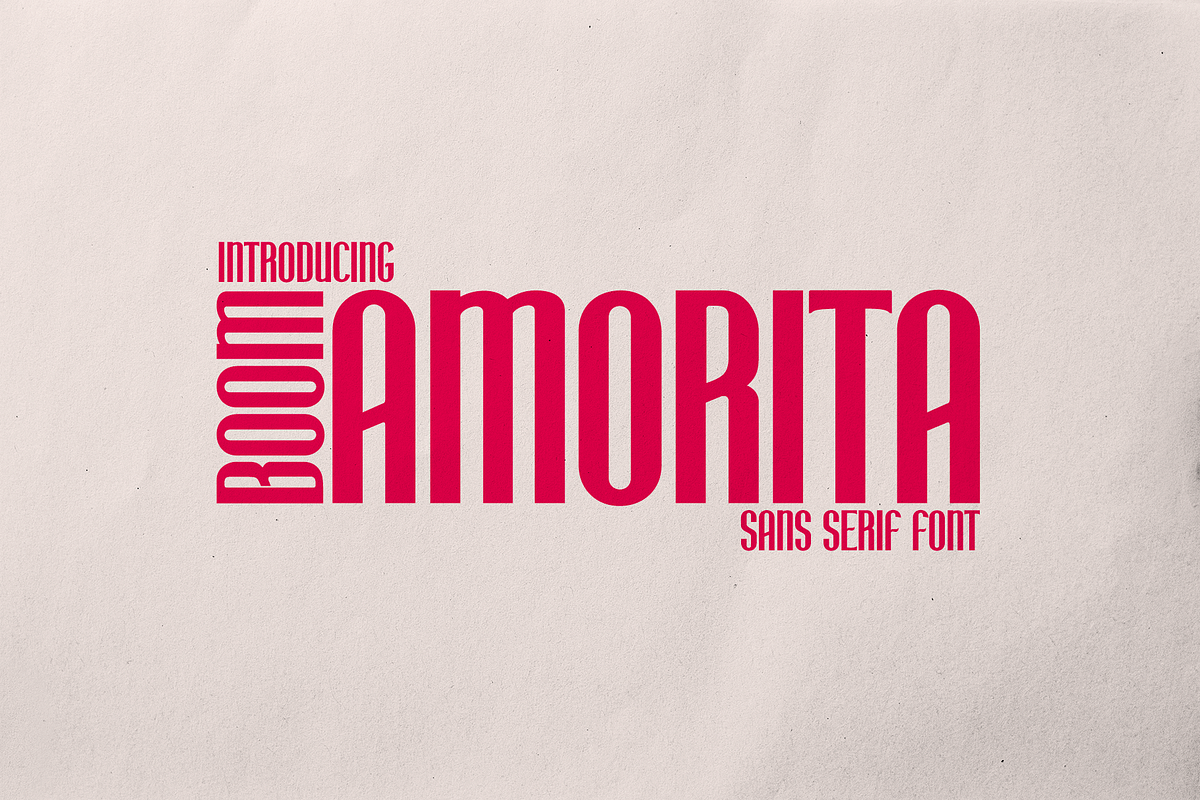 Boom Amorita | Sans Serif Font, a Sans Serif Font by BearyType Studio (Photo 12 of 12)