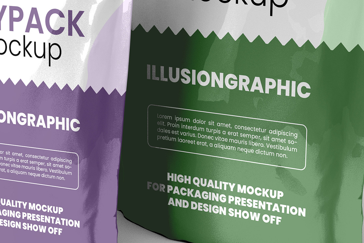 Doypack Mock-up - 9 Views, a Packaging Mockup by Illusiongraphic (Photo 13 of 19)