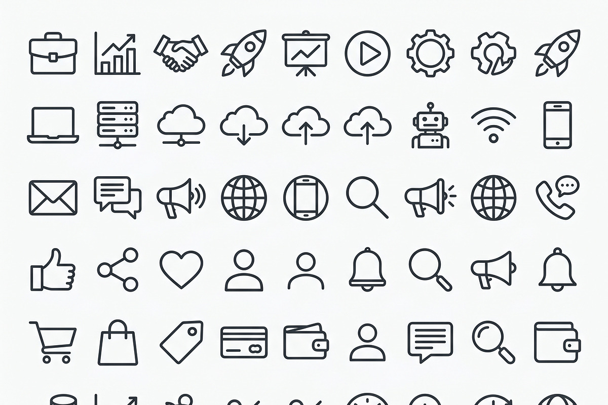 Bundles Remote Outline Icons, an Outline Icon by adenpinkstore (Photo 14 of 18)