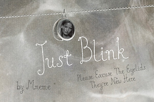 Just Blink Handwritten Font, a Handwritten Font by Mneme