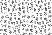 2 Seamless Patterns with Currencies, a Pattern Graphic by Absent A (Thumbnail 1 of 2)