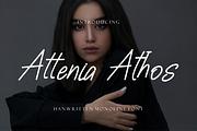 Attenia Athos Handwritten Font., a Handwritten Font by VectorCraft (Thumbnail 1 of 6)