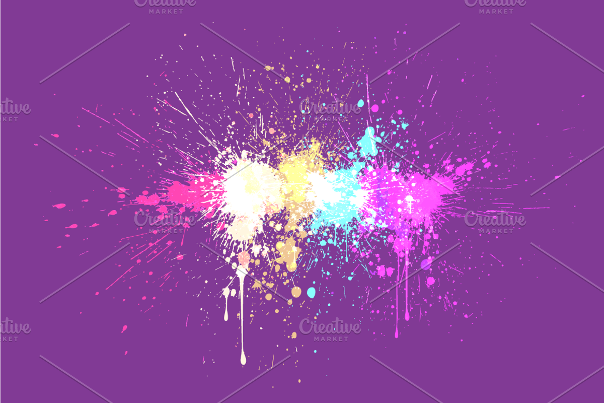 Paint Splash: 6 Backgrounds, a Person Illustration by vekstok (Photo 3 of 6)