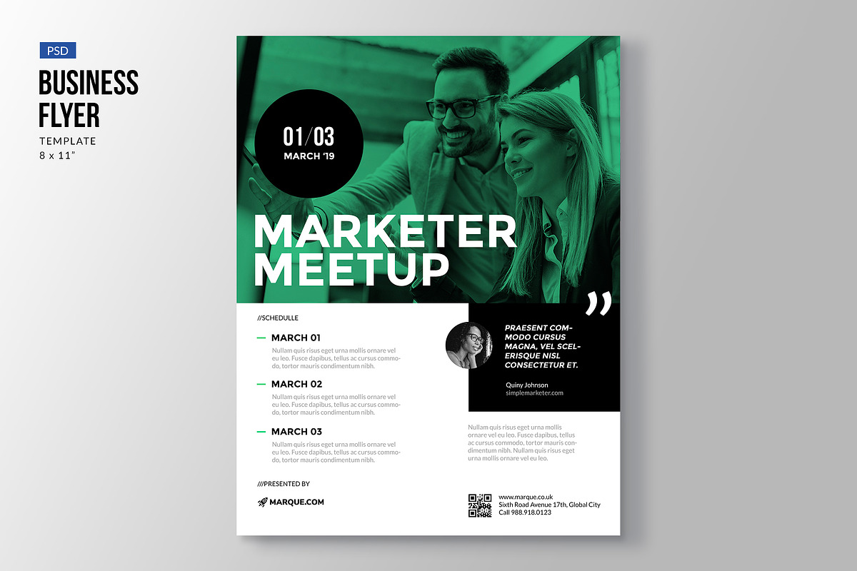 Business Flyer Template, a Flyer Template by Slidehack
