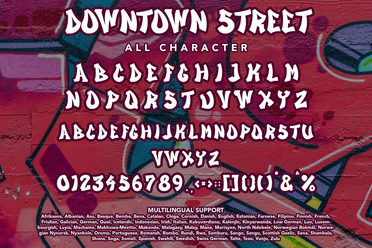 Downtown Street - Graffiti Font, a Font by Arendxstudio (Photo 8 of 9)