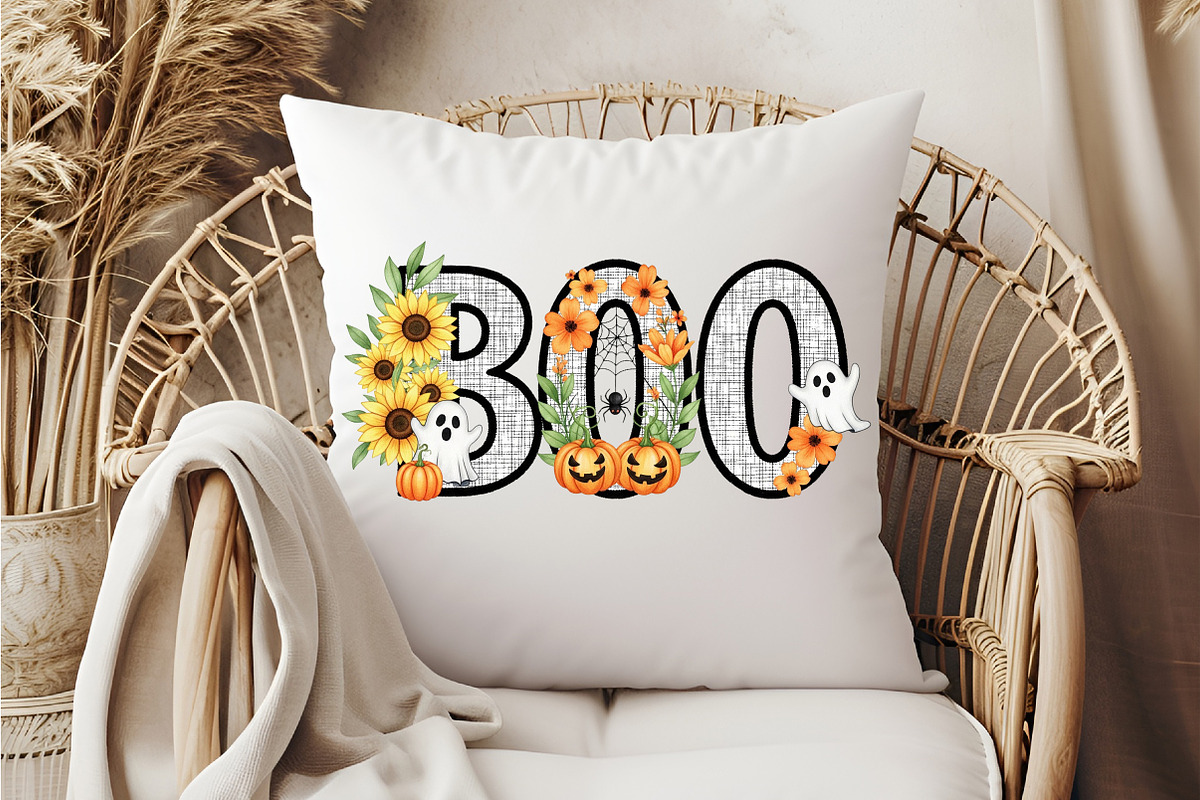 Floral Halloween Boo, an Illustration by DreamCafeArt (Photo 3 of 6)