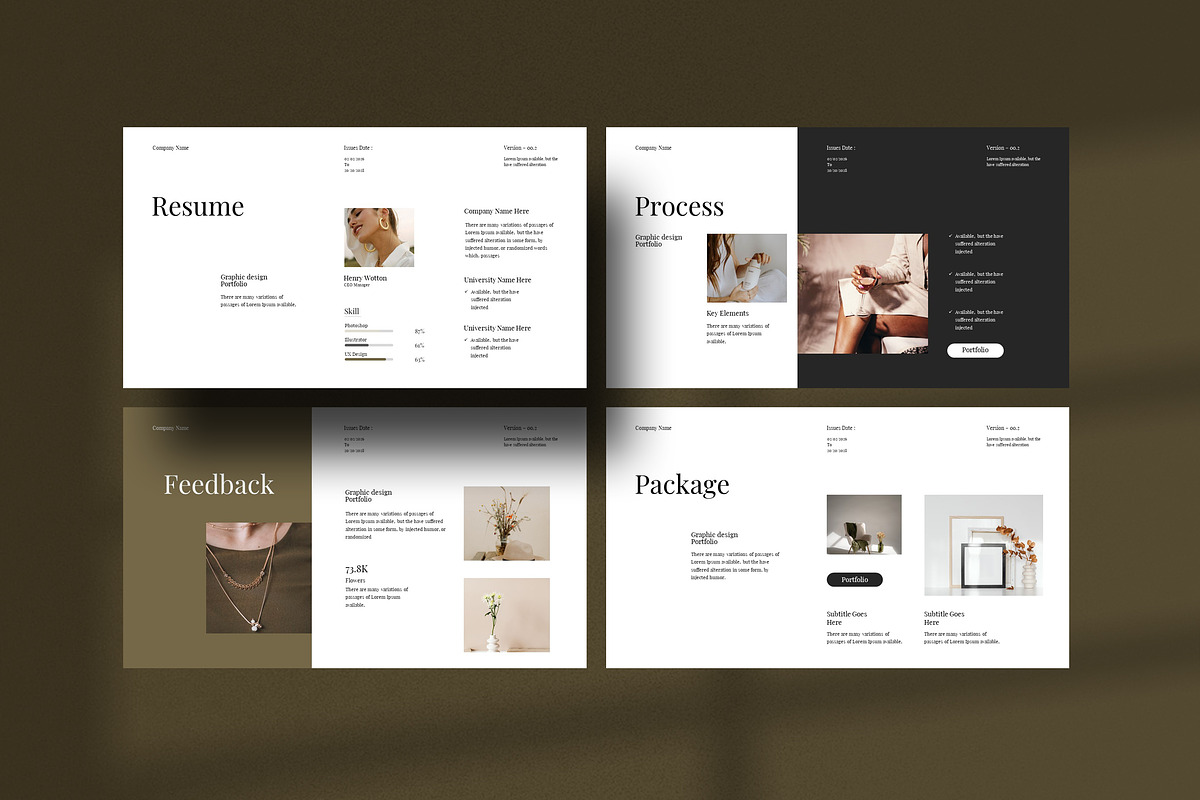 Portfolio Presentation Template preview 8