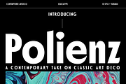 Polienz | Artdeco Font, a Sans Serif Font by Jolicia Type (Thumbnail 1 of 19)