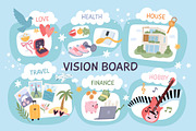 Vision board. Pictures with goals, a Finance Illustration by YummyBuum (Thumbnail 2 of 3)
