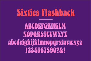 Sixties Flashback Psychedelic Font