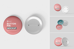 Pin Button Mockup