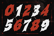 Bazhero - Action Horror Game Font, a Blackletter Font by Typia Nesia (Thumbnail 8 of 9)