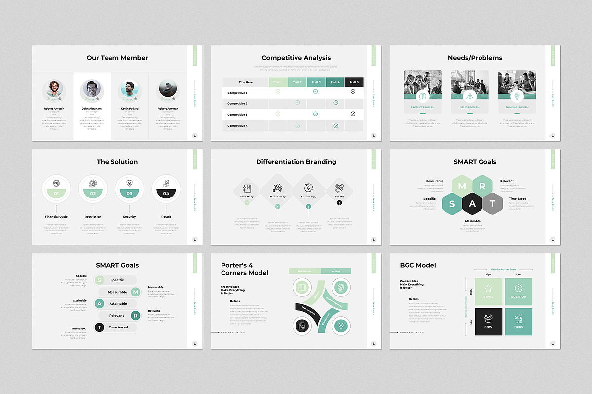 Brand Strategy Presentation Template, a Presentation Template by GenerousArt (Photo 4 of 8)