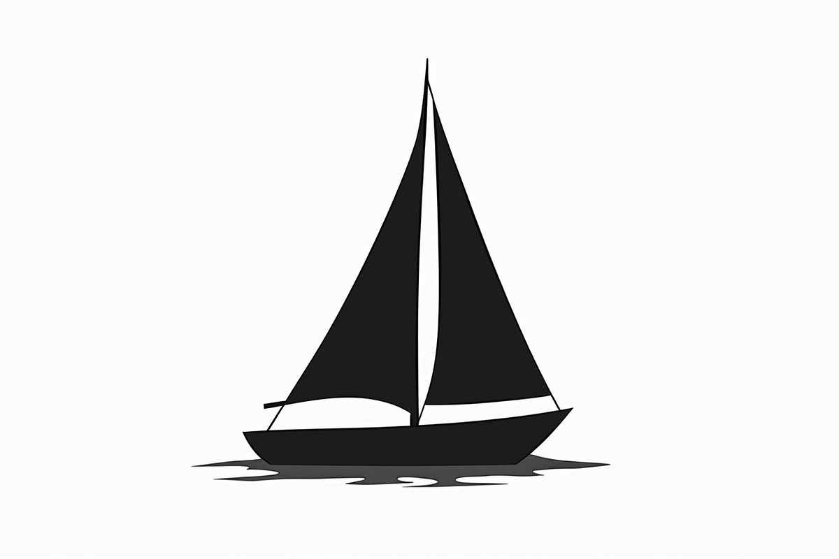 Sailing & Cargo Ship Silhouette Pack, an Illustration by Designs_River (Photo 9 of 9)