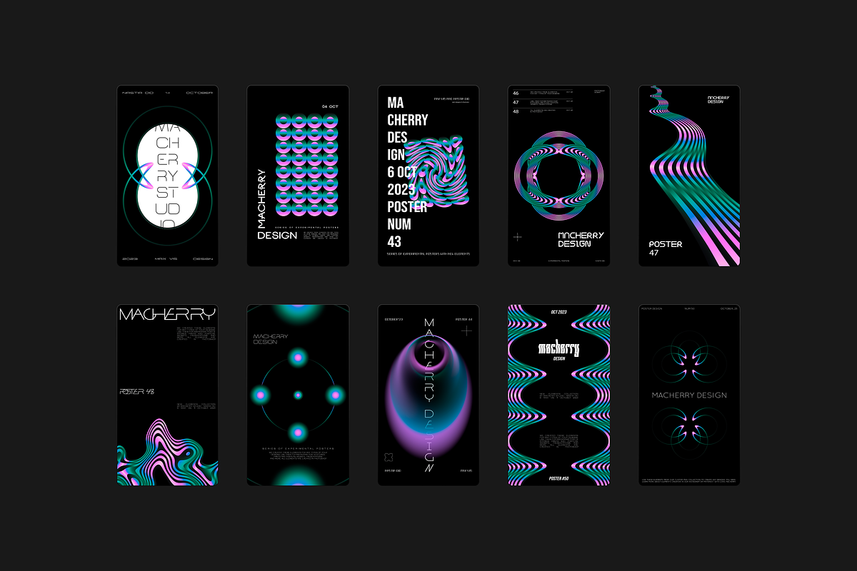Techno party flyer template, a Flyer Template by MAcherry design studio (Photo 2 of 10)