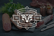 18 Meat Food Logos and Badges, a Branding & Logo Template by Vasya Kobelev (Thumbnail 5 of 11)