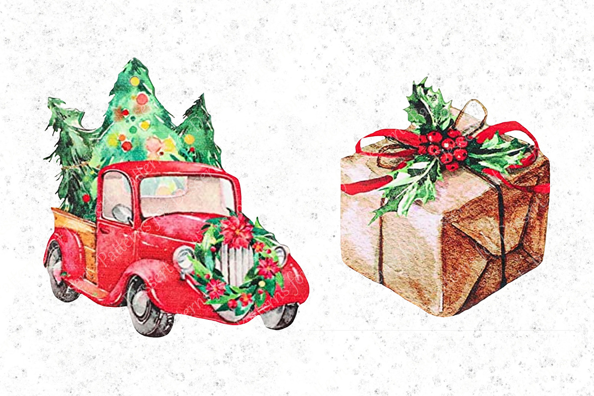 Vintage Christmas Clip Art I, an Illustration by Patterns for Dessert (Photo 7 of 7)