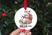 Funny Christmas Sarcastic Lazy Cat, an Illustration by CreationArt (Thumbnail 2 of 4)