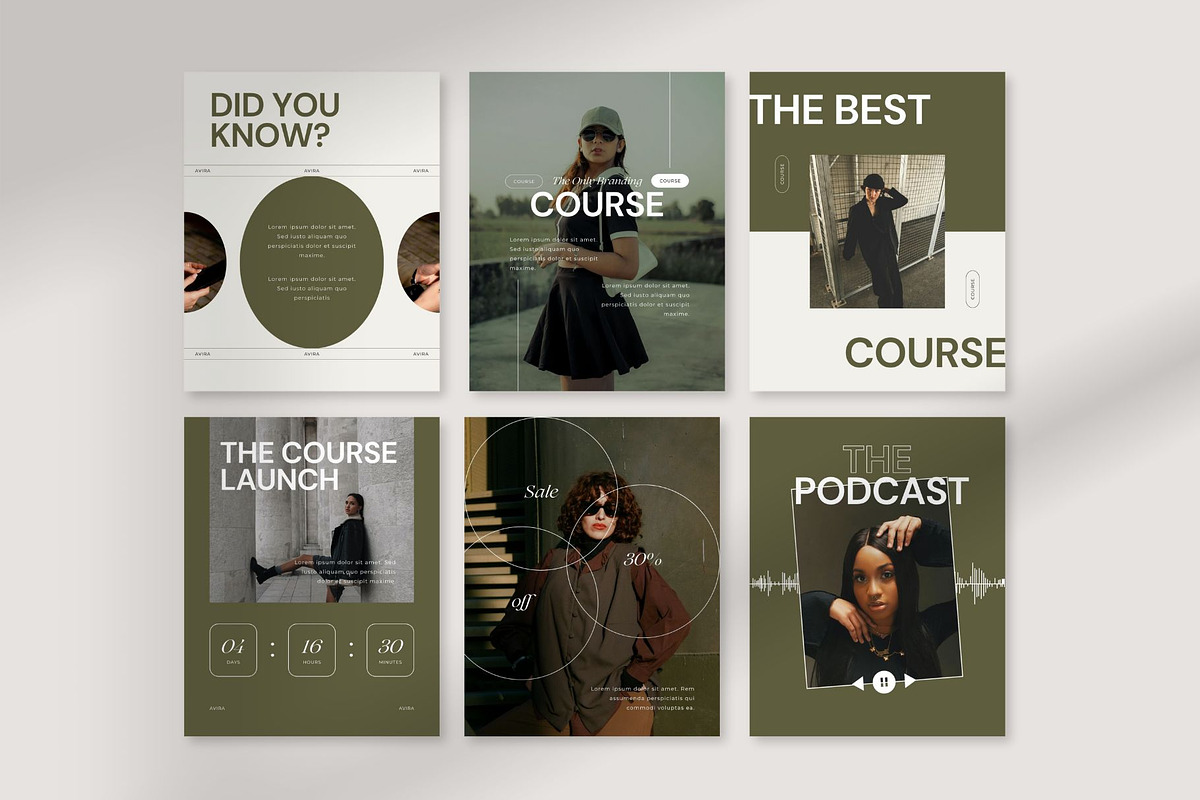 AVIRA Instagram Posts & Stories, a Social Media Template by BoldNStudio (Photo 3 of 10)