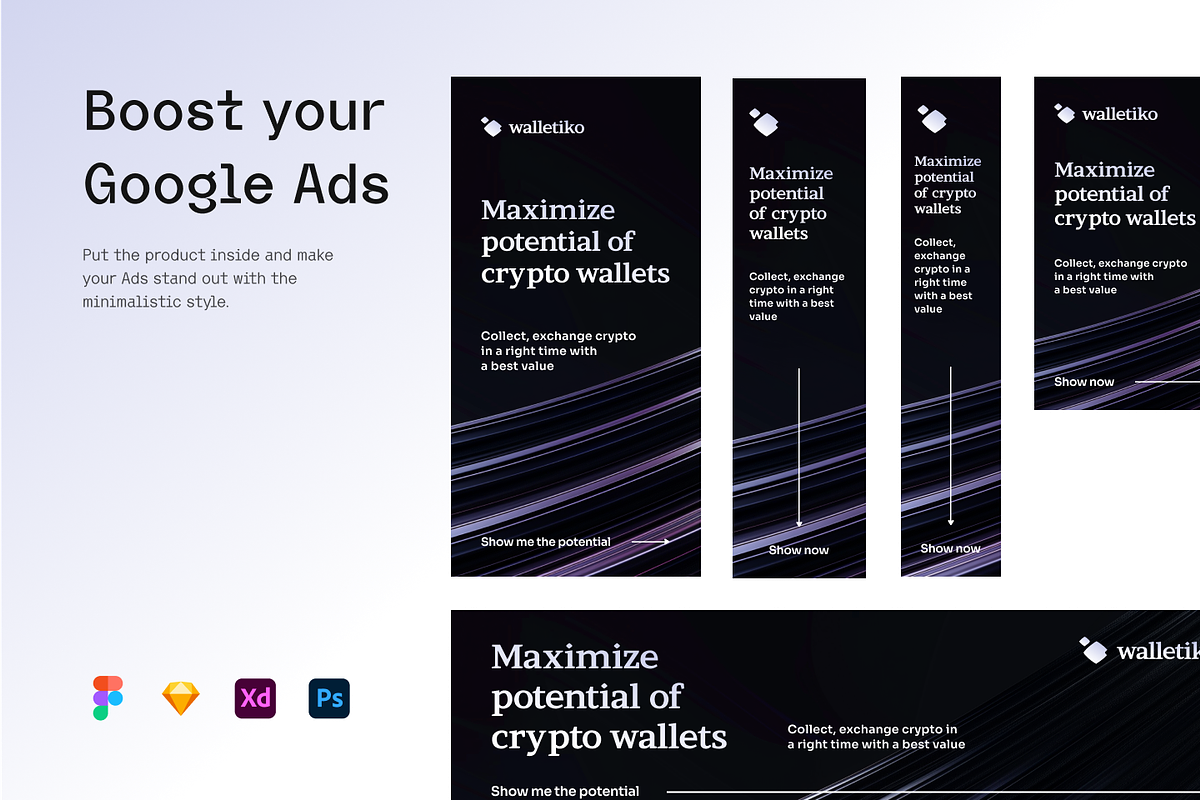 Crypto - Business Banners, an Advertising Mockup by Petr Bilek (Photo 3 of 3)