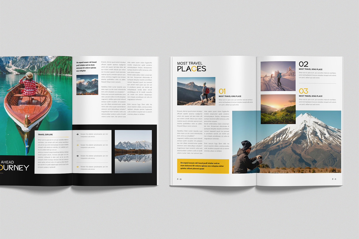 Travel Magazine Template, a Magazine Template by NorthPeak (Photo 5 of 12)