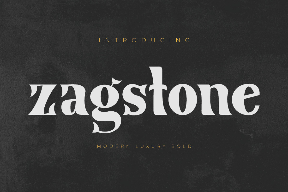 Zagstone - Modern Luxury Bold Serif, a Font by INSPR STD (Photo 1 of 10)
