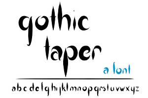 Font Gothic Taper Old World Stylish