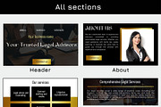 lawyer kanding page Canva, a Landing Page Template by Amiraliya (Thumbnail 3 of 8)