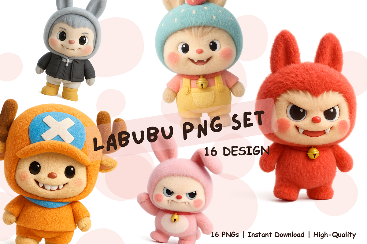 Labubu Bunny PNG Image Set, an Animal Photo by Threestudio (Photo 1 of 6)