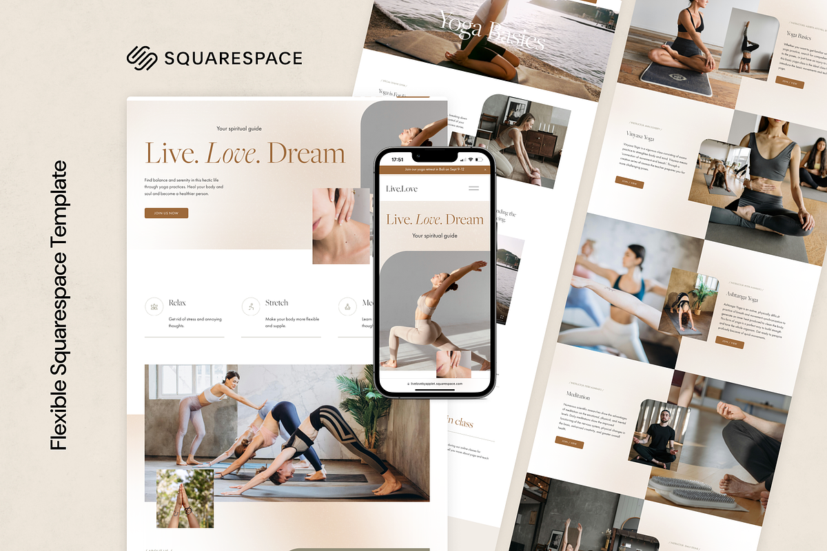 Squarespace Template: LiveLove, a Squarespace Template by Applet Studio (Photo 1 of 6)