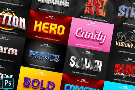 Best Photoshop 3d Text Effect Sytyle, a Layer Style Add-On by Design Fly