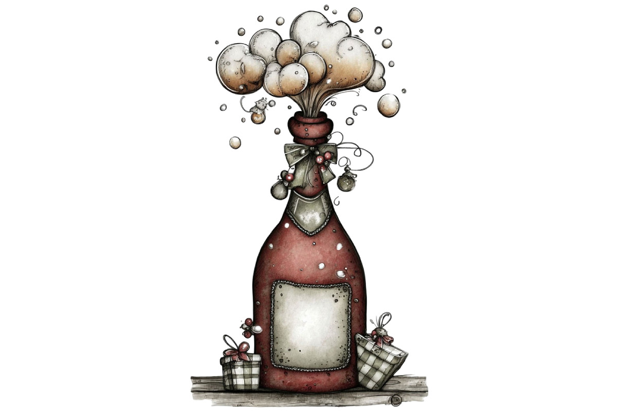 Watercolor New Year Clipart, an Illustration by Designking (Photo 4 of 4)