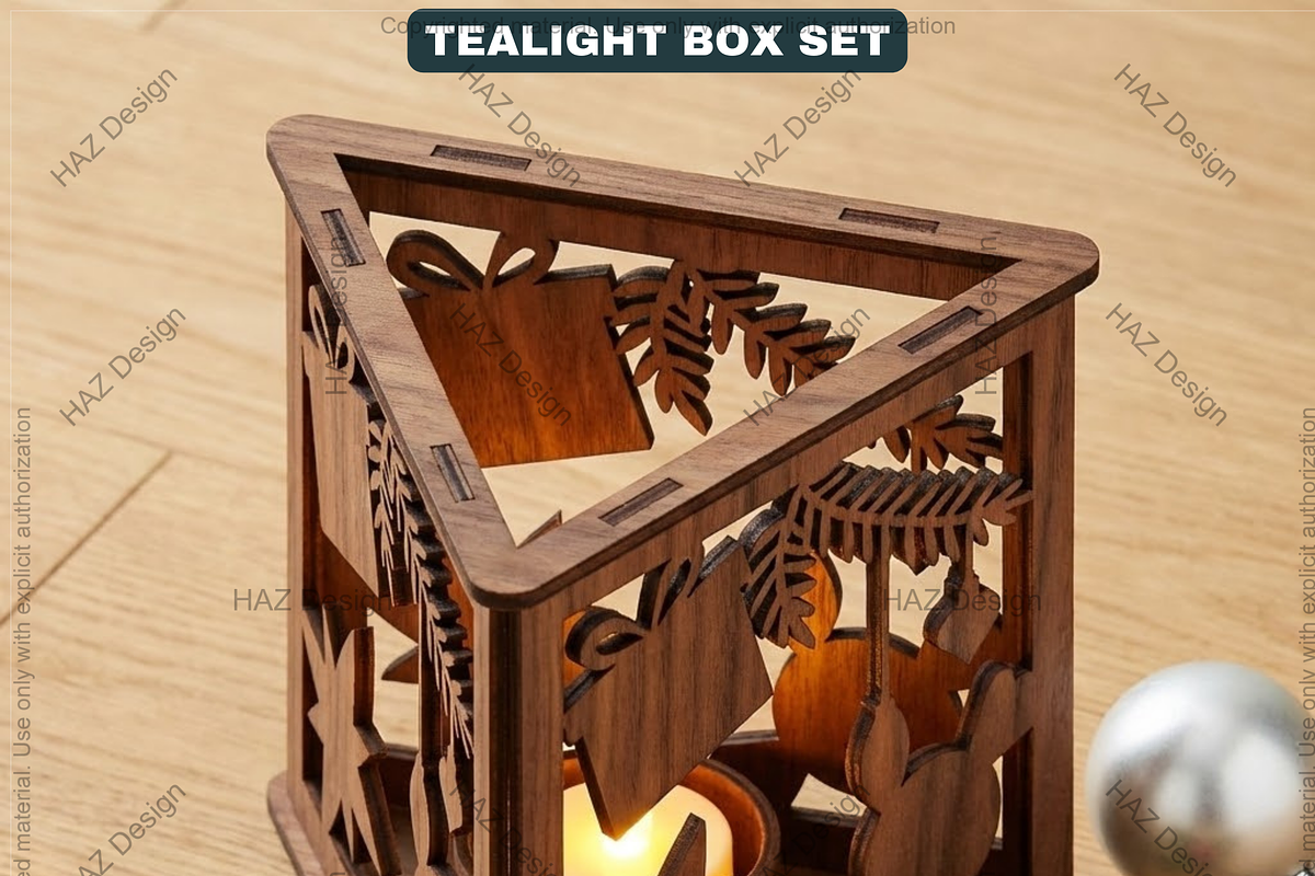 Tealight Holder, Xmas Table Centerpi, a Graphic by AtacanDigital (Photo 7 of 10)