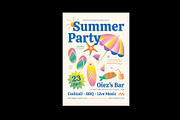Summer Party Invitation, an Invitation Template by Neermana (Thumbnail 3 of 4)