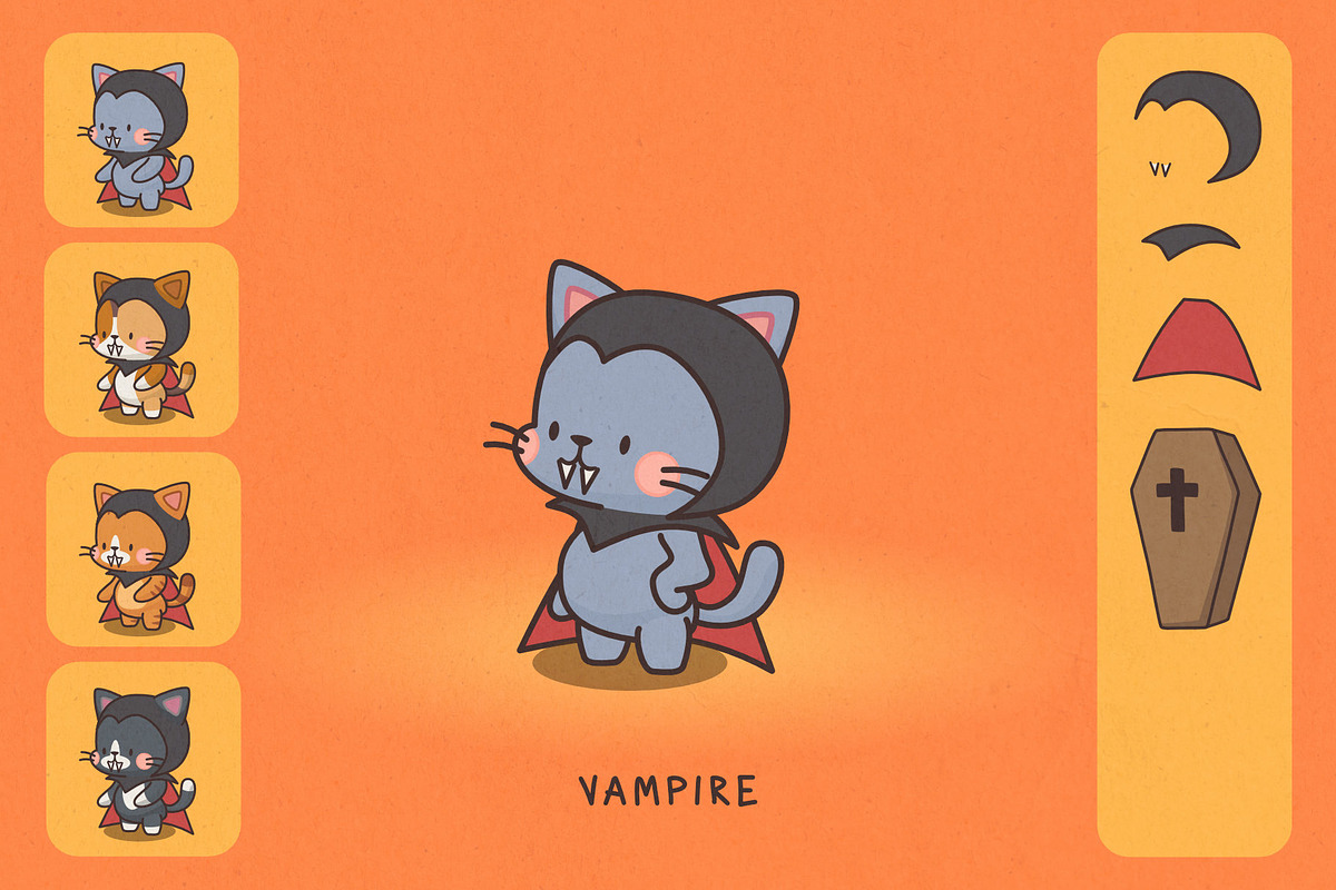 Cats in Costumes: Halloween Edition, an Illustration by Green Room Media (Photo 26 of 27)