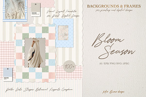 Bloom Season: Backgrounds & Frames