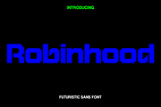Robinhood - Futuristic Display Font, a Sans Serif Font by Luna Shop (Thumbnail 1 of 5)